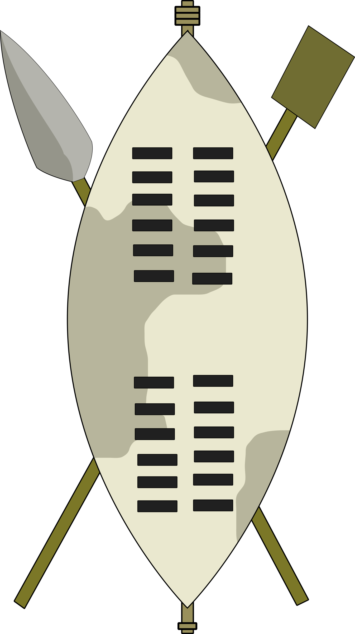 Shield Africa, Jungle, Battle, Tribe, War, Zulu, Spear, - Zulu Shield And Spear (1346x2400)