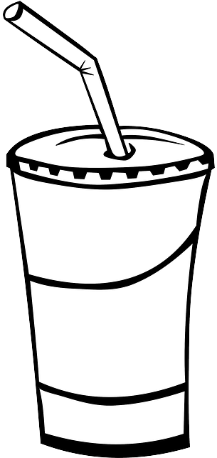 Bottle Icon, Glass, Food, Menu, Outline, Drawing, Cup, - Draw A Soda Cup (320x640)
