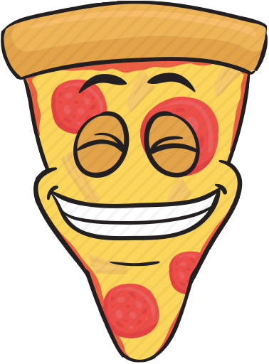 Pizzamoji Pizza Stickers Emojis For Restaurant Messages - Pizza Emoji (378x512)