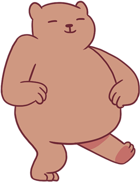 Good Pizza, Great Pizza Messages Sticker-2 - Good Pizza Great Pizza Bear (408x408)
