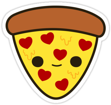 Free Pizza Tumblr Transparent - Каваи Пицца (375x360)