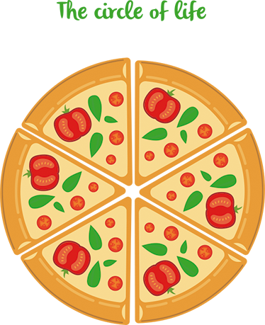 Wall Colour - Pizza Tekening (374x459)