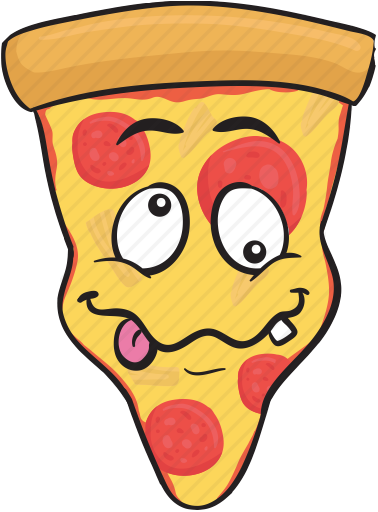 Pizza Stickers & Emojis For Restaurant Messages Sticker-3 - Pizza Emoji (378x512)