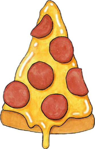 Pizza Sticker - Pizza Tumblr Png (333x518)