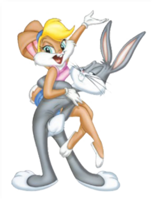 Lola Bunny - Bugs Bunny And Girlfriend (307x400)