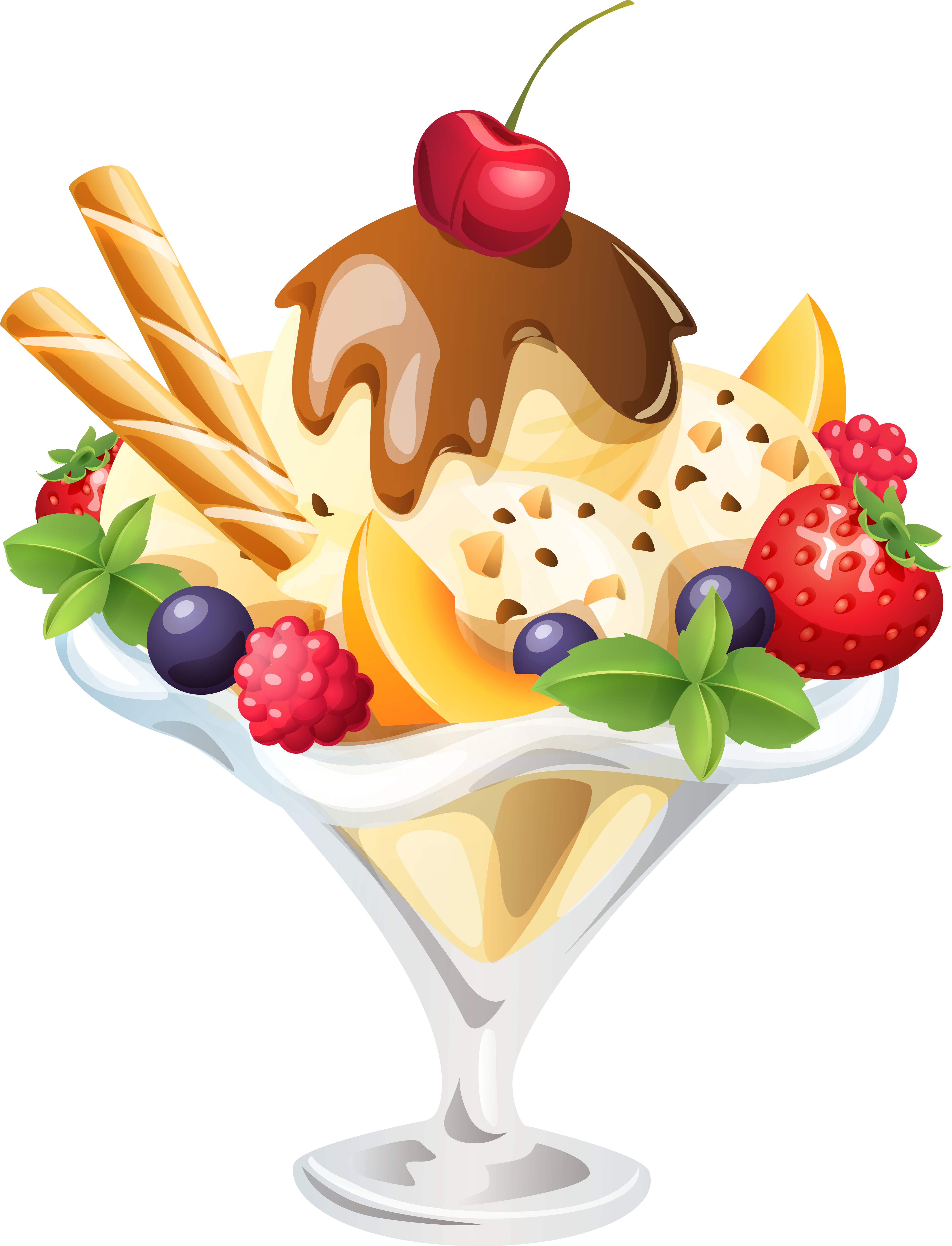 Ice Cream Sundae Png Clipart Image - Ice Cream Sundae Png (4606x6030)