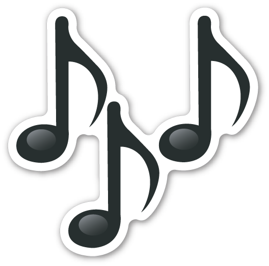 Musik Clipart - Music Note Emoji Png (528x523)
