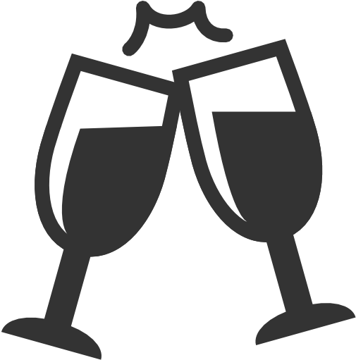 Die Weihnachtsfeier Mit Musikalischer Umrahmung Und - Champagne Icon Png (512x512)