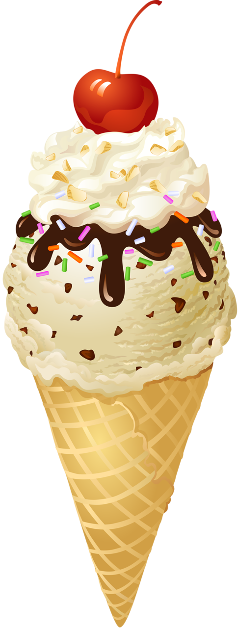 Cute Clipart ❤ ○••°‿✿⁀ice Cream‿✿⁀° - Clip Art Of Icecream (485x1280)