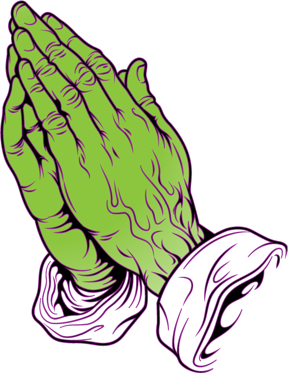 Portable Network Graphics Vs Transparency Gradients - Drawing Of Praying Hands (573x740)