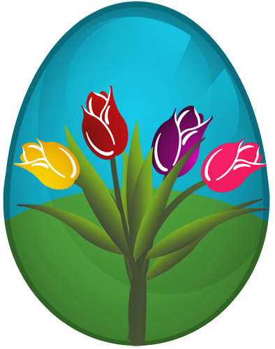 Osterei Tulpen - Easter Egg (400x500)