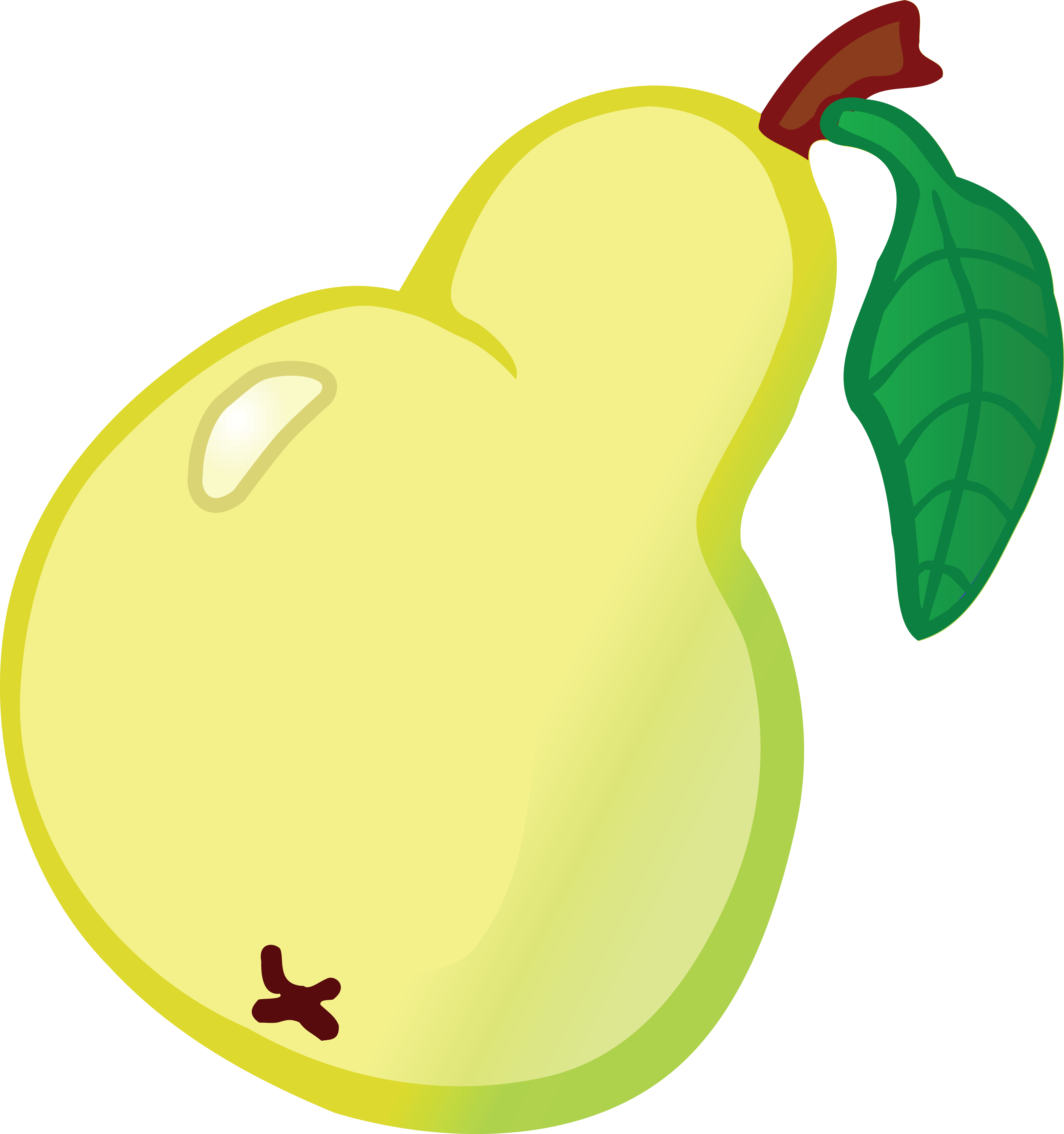 Free Clipart Of A Pear - Fruit (4000x4262)