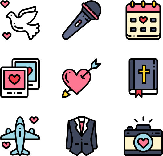 Wedding - Casino Icons (600x564)