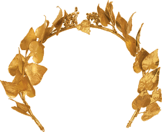Gold Wreath With Ivy Leaves - Ancient Greek Ivy Wreath (540x440)