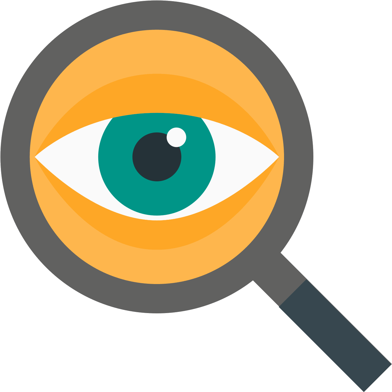 Detective, Eye, Search, Find, Locate Icon - Search Button Icon Png (1600x1600)