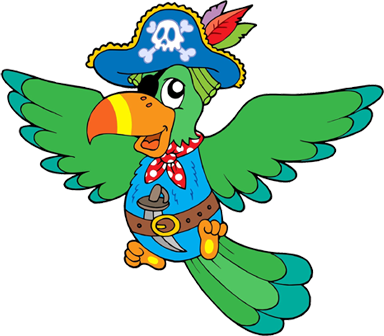 Freischaren Seengen Elternverein Hunzenschwil - Cute Pirate Parrot Clipart (384x336)