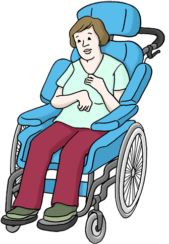 Bild Von Einer Gruppe Menschen Bild Von Einem Pflegebedürftigen - Disability (349x500)