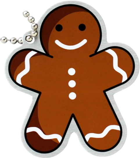 , Travel Tag - Gingerbread Man (600x600)