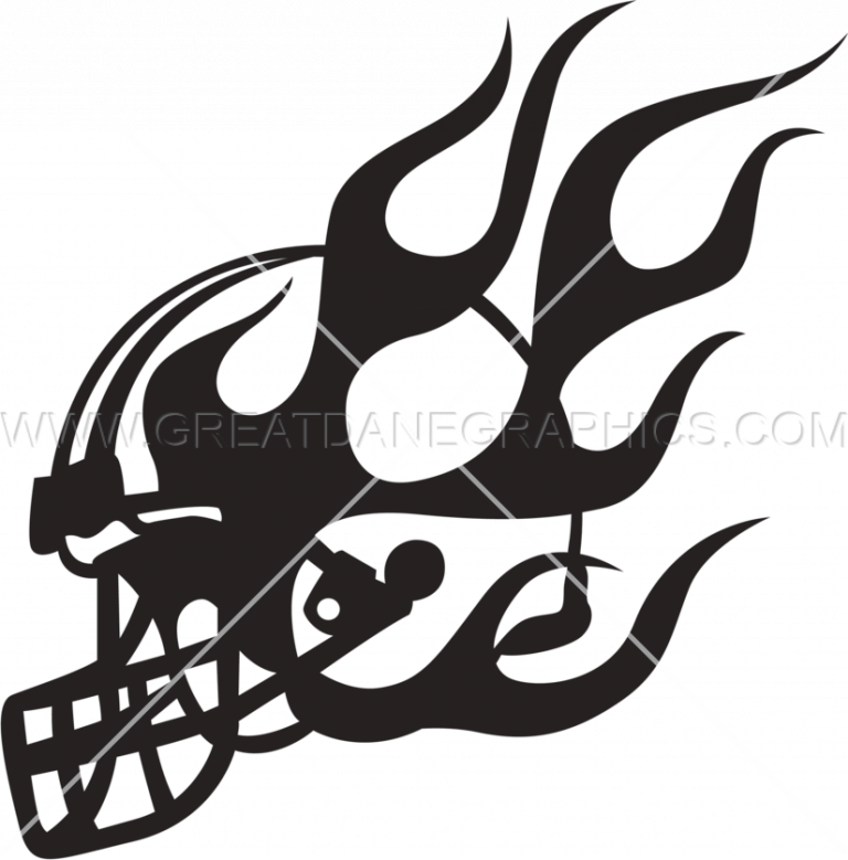 Flaming Football Clipart Flaming Football Helmet Production - Football Helmet (768x779)