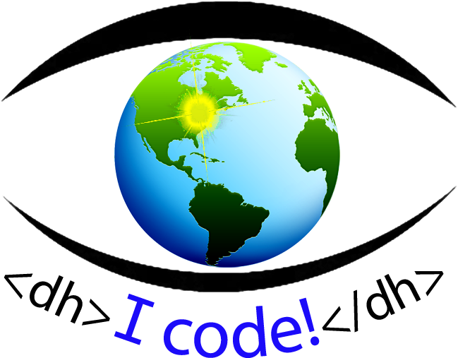 "i Code" / Eye Code Logo Of Pitt-greensburg's Center - Black And White Globe (800x650)