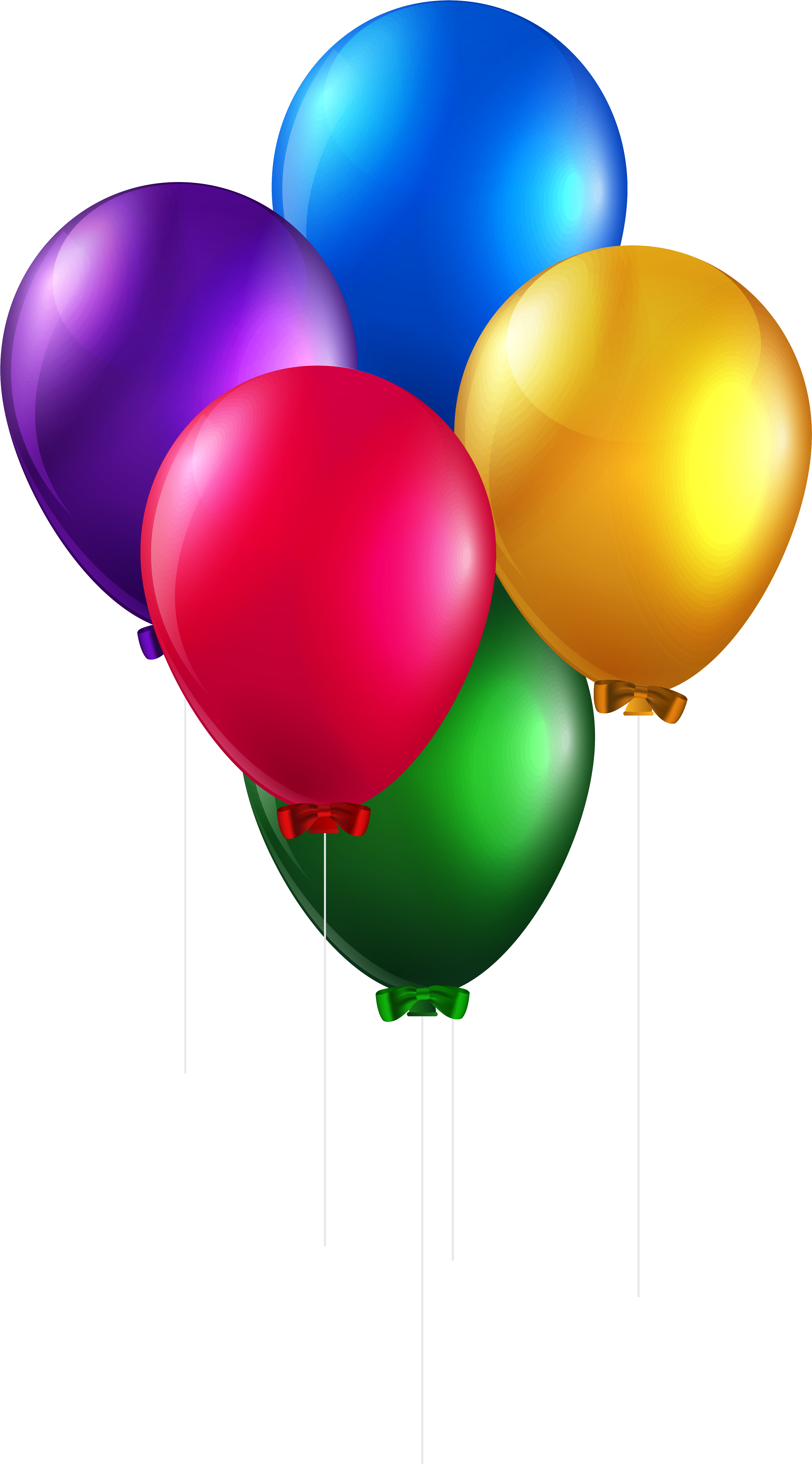 Balloon Clipart Colorful Balloon - Birthday Balloons Transparent Background (3506x6139)
