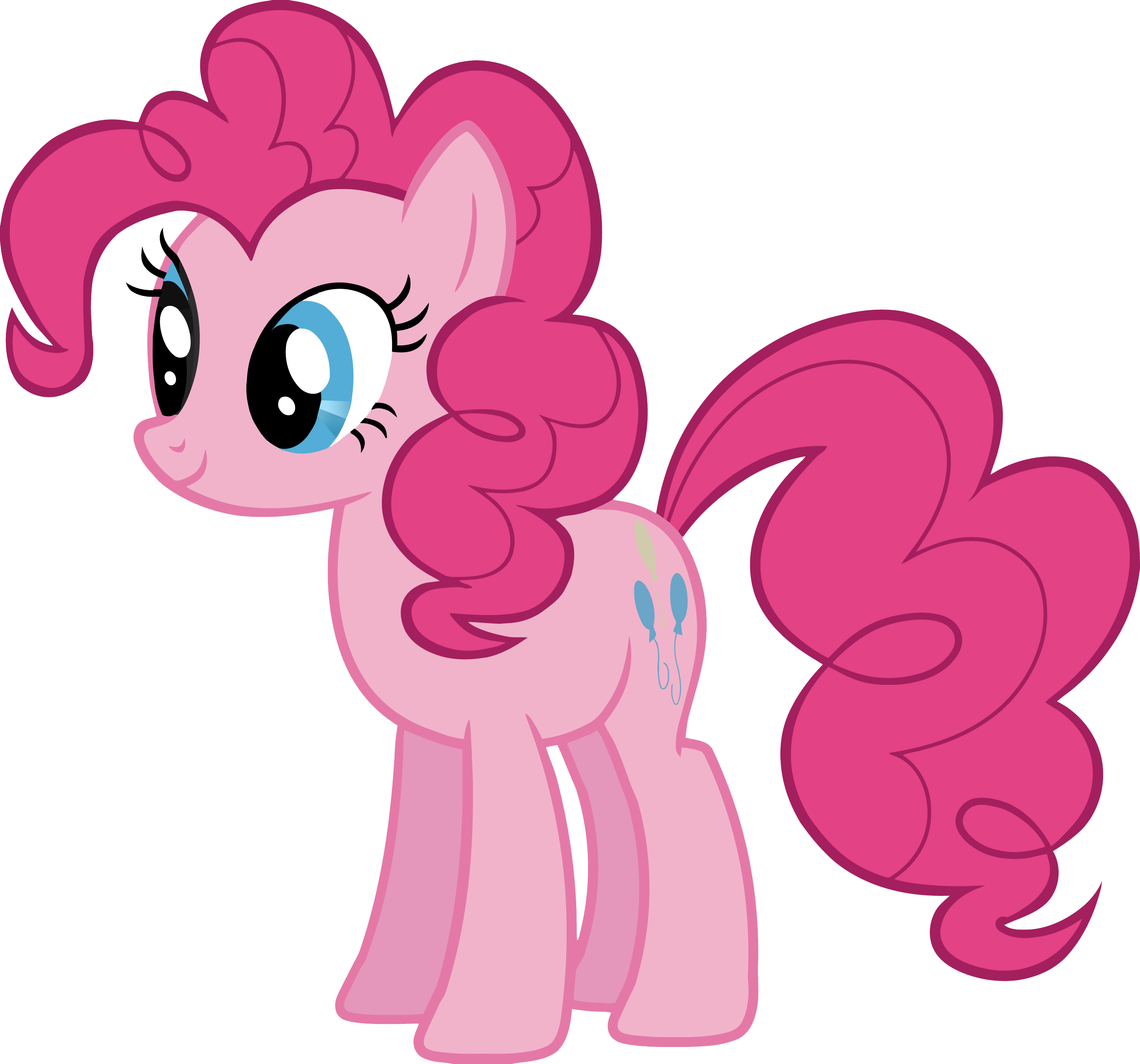 Pink Eyes Clipart Pinky - My Little Pony Pinkie Pie (2875x2683)