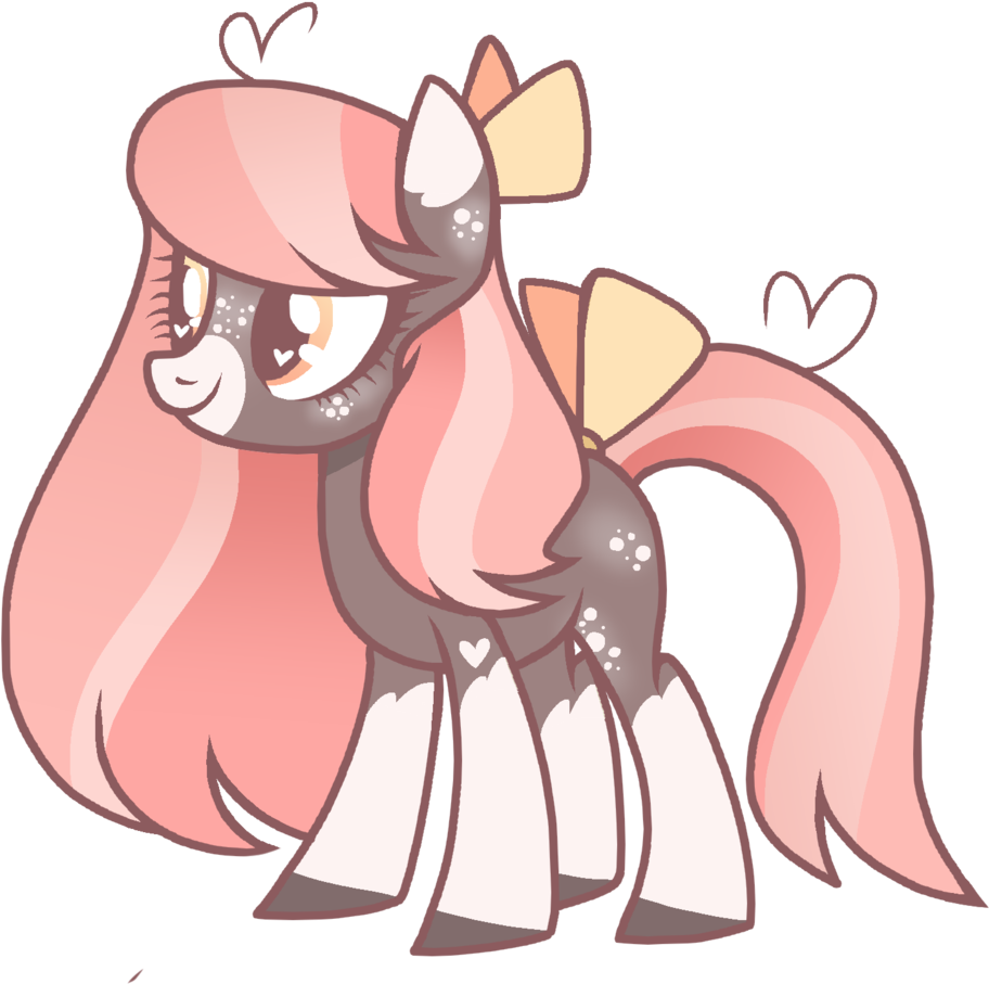 Hair Bow, Heart, Heart Eyes, Mare, Oc, Pony, Safe, - Cartoon (1024x983)