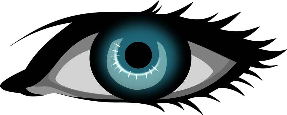 Blue Eye Clip Art (958x385)