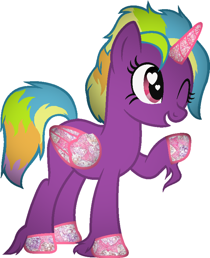 Heart Eyes, Mare, Oc, Oc - Cartoon (705x859)