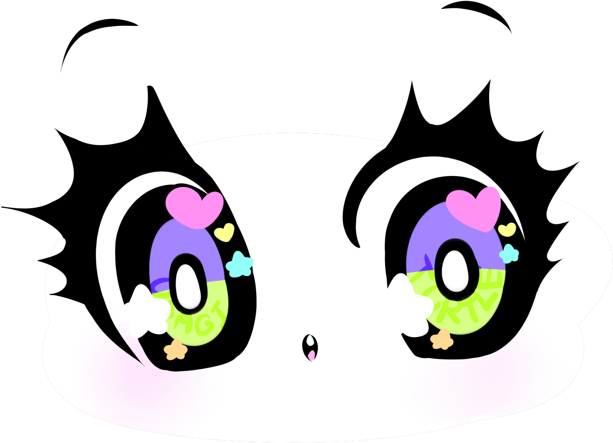 Anime Eye Clipart Png - Dark Blue Anime Eyes Transparent (1280x925)