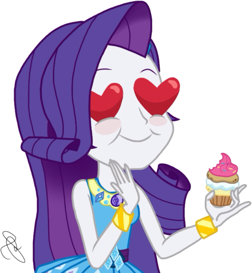 Rarity With Heart Eyes By Ilaria122 - Equestria Girls Digital Series (875x913)