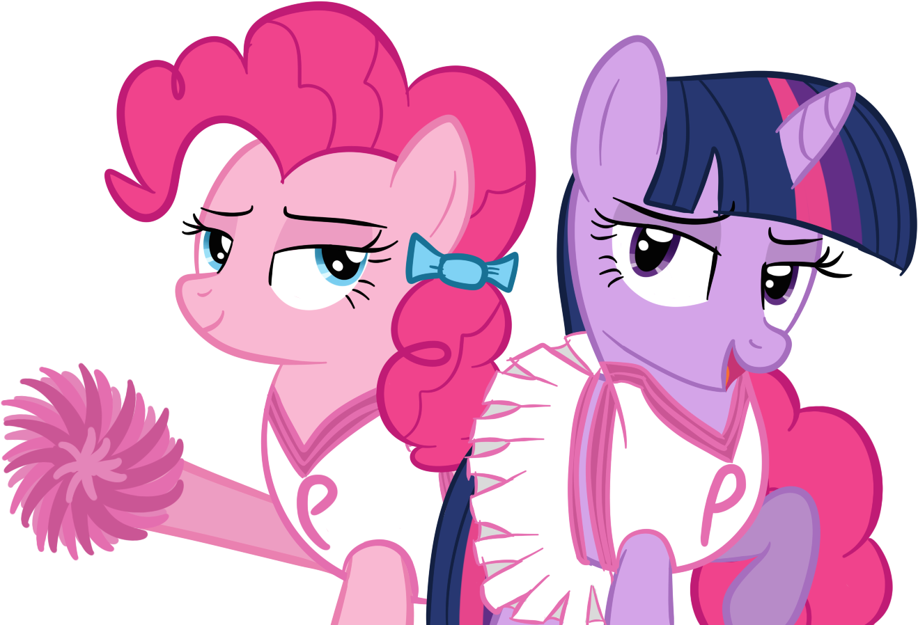 Bedroom Eyes, Cheerleader, Cheerleader Pinkie, Cheerleader - Twilight Sparkle (1500x900)