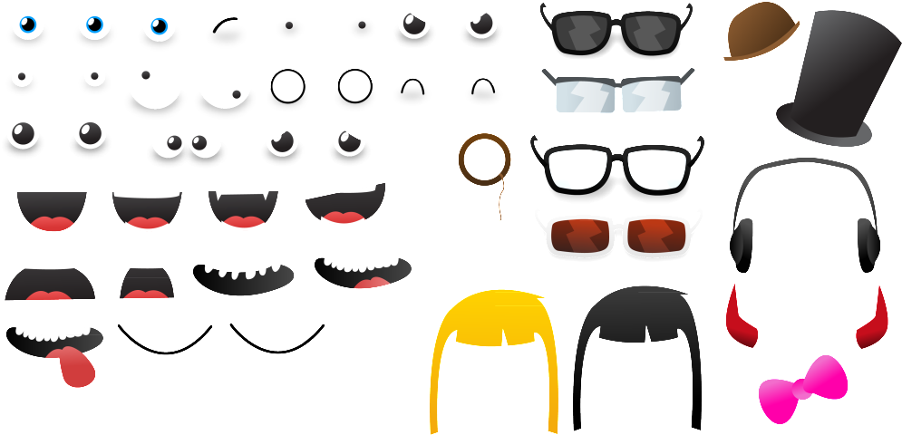 Eyes Nose Mouth Template Printable Eyes Nose Mouth - Printable Eyes And Mouth (1023x488)