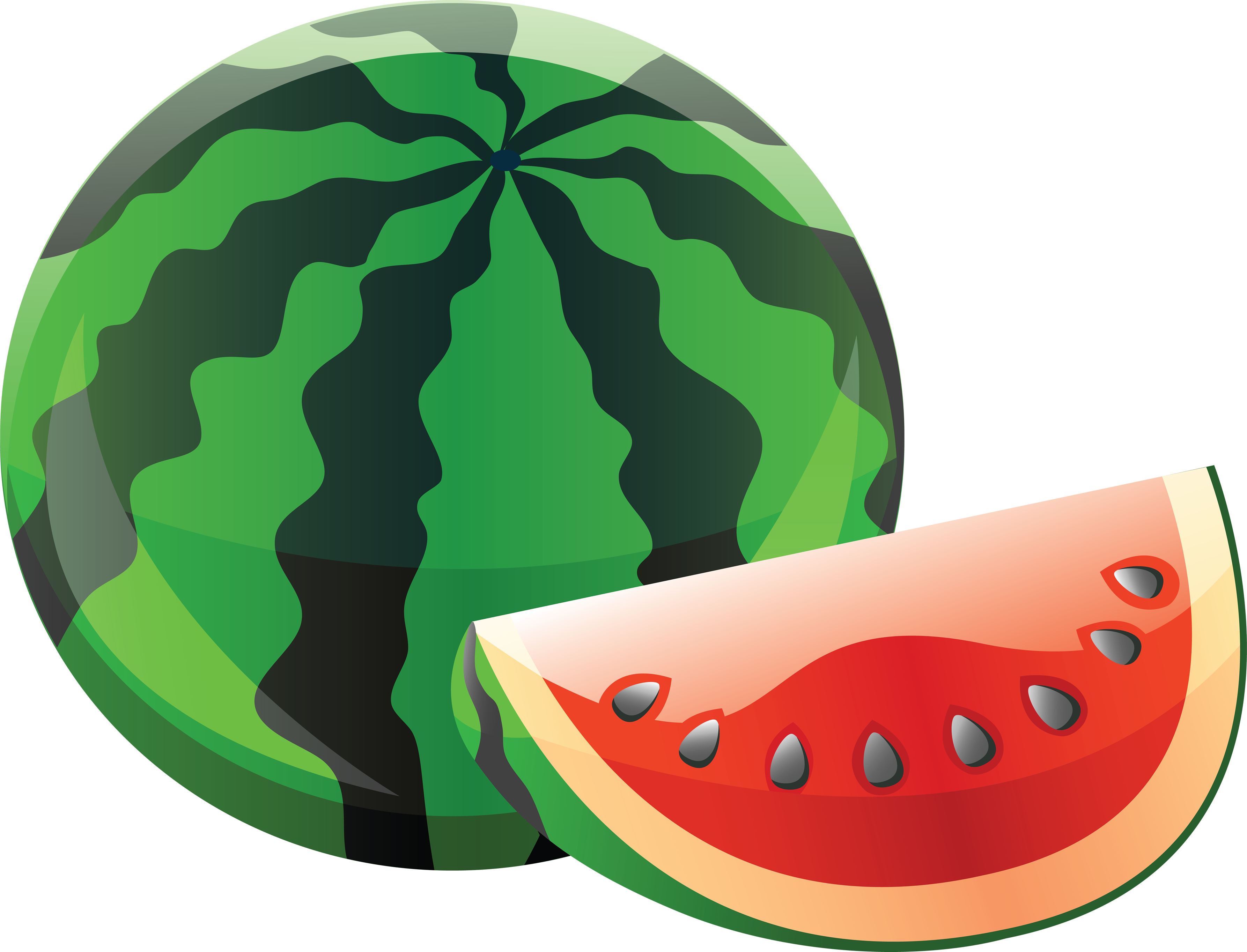 Watermelon Clipart Transparent Background Clipartxtras - Watermelon Clipart Png (3572x2728)