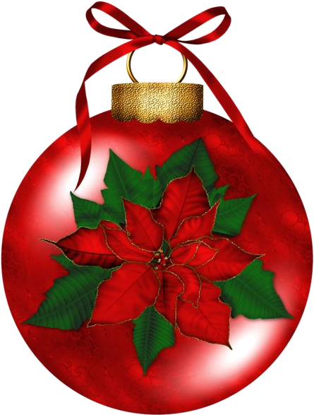Tubes Noël - Christmas Flower Clipart (449x593)
