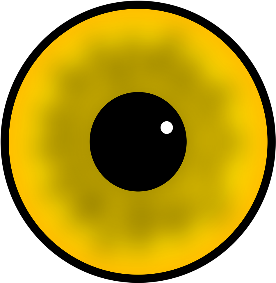 Brown Eyes Clipart 29, Buy Clip Art - Yellow Eye Vector (958x986)