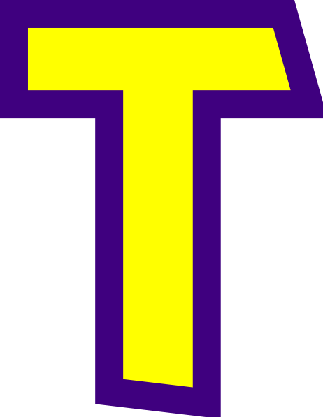 Letter T Clip Art At Clker Com Vector Clip Art Online - Clip Art (462x597)