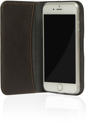 X-one Genuine Leather Flip Phone Cover Open - X One Luxurious Genuine Deer Leather Phone Cover For (600x600)