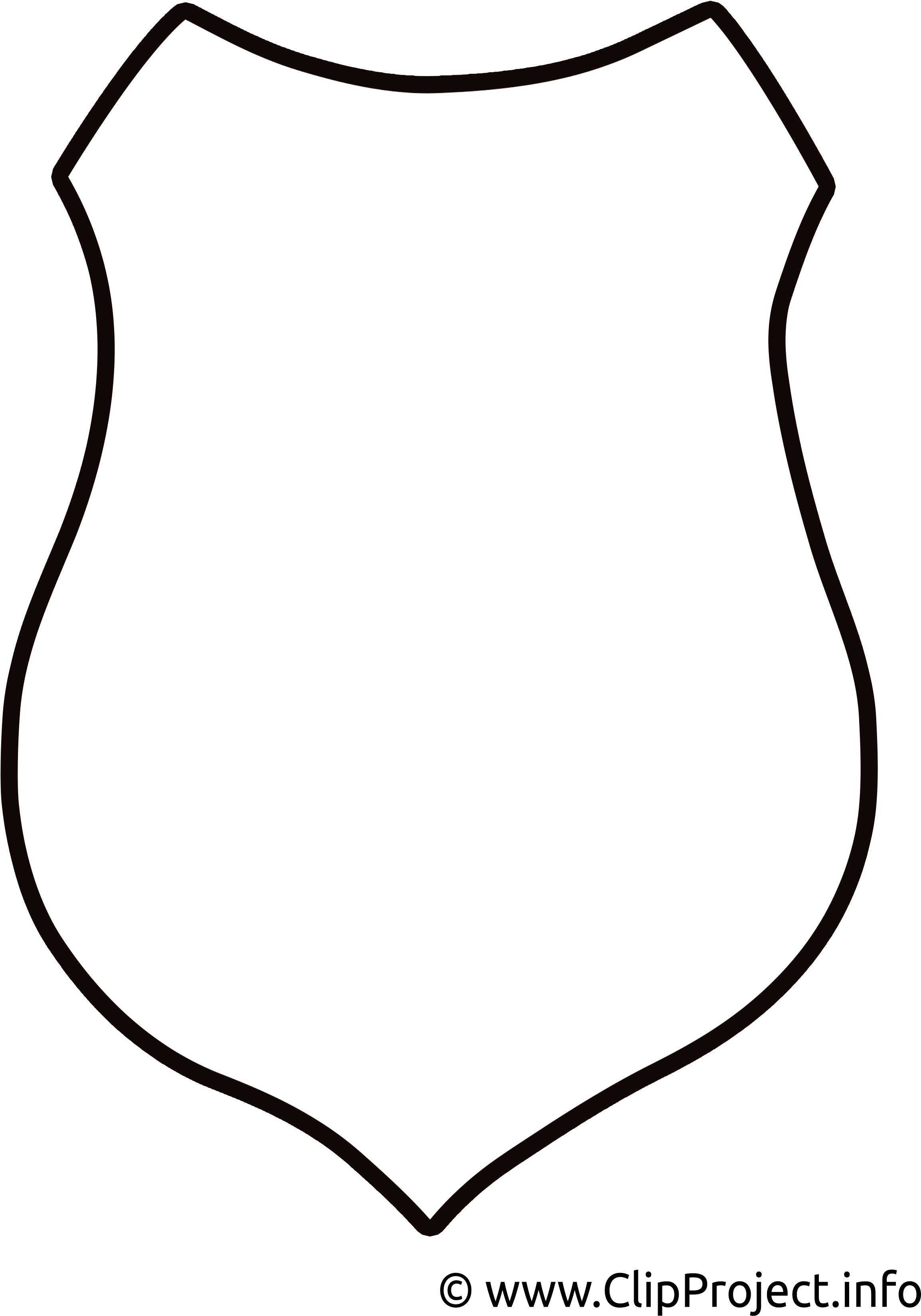 Bouclier Dessin Logo À Télécharger - Free Police Badge Svg (2494x3500)