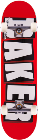 Baker Brand Logo Red/white Skateboard Complete - Skateboard Baker (286x480)
