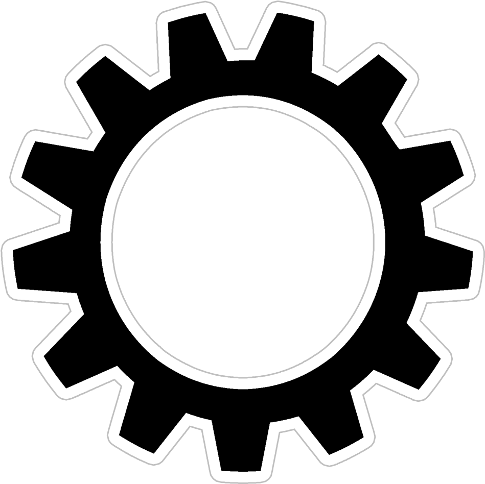 Pignon Noir Et Blanc Image À Télécharger Gratuite - Zahnrad Clipart (992x992)