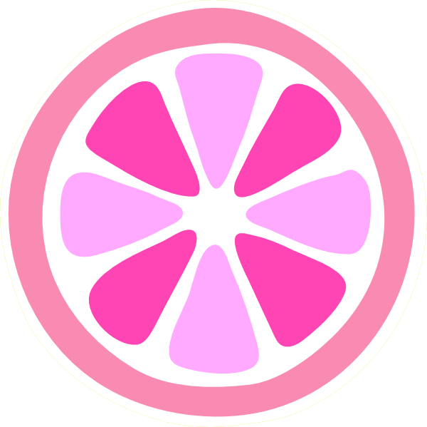 Pink Lemon Slice Clipart Download - Pink Lemonade Logo Png (600x599)