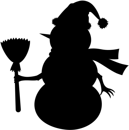 Ange, Bonbon, Bonhomme De Neige 1 - Silhouette Bonhomme De Neige (450x450)