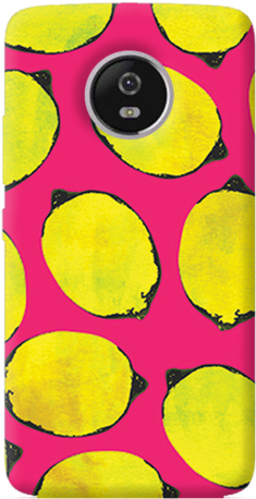 Lemon Pink Motorola Moto G5 Plus Case - Pop Art Background A4 (273x480)