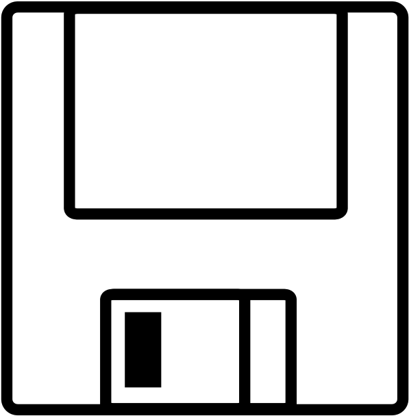 Floppy Disk Save Icon Clipart - Floppy Disk Icon Vector (1000x1000)