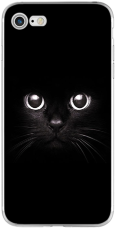 Animal Phone Silicone Case For Iphone X 8 4 4s 5 5s - Cat Face Eye Phone Case Cover For Iphone 5s 6 6s 7 (600x600)