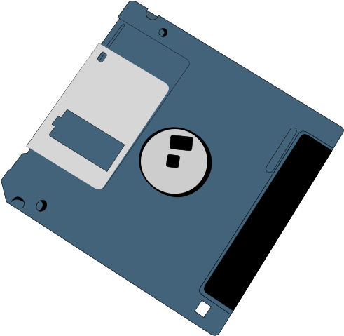 Computer Hard Disk Clipart - Diskette Png (2373x2316)