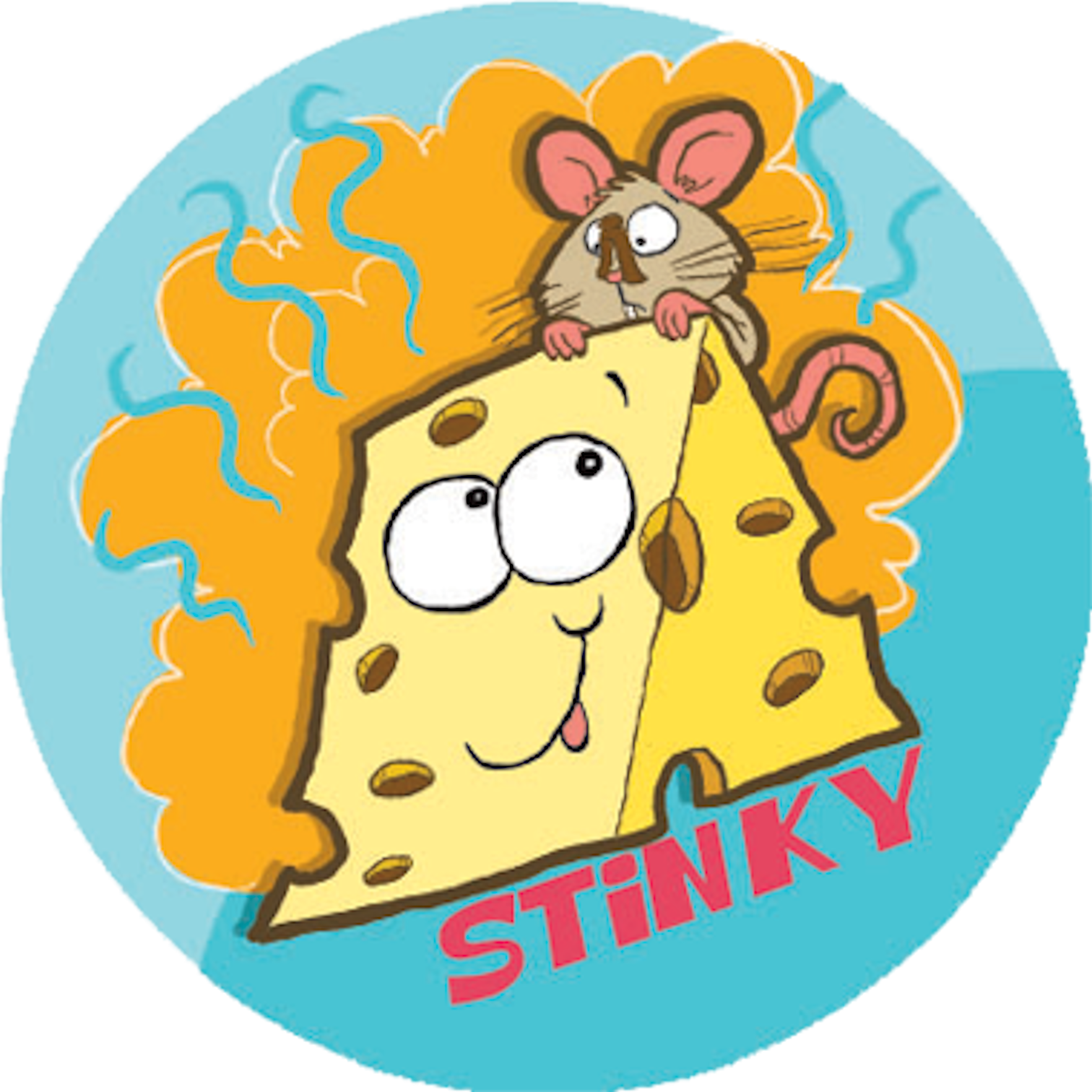 Stinky Cheese Clipart - Stinky Scratch And Sniff Stickers (1512x1512)