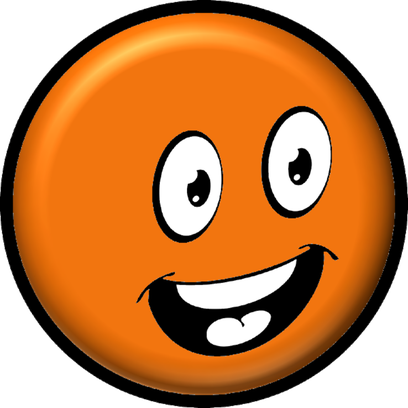Smiley Émoticône Clipart Cartoon Visage Orange Heureux - Smiley (408x408)