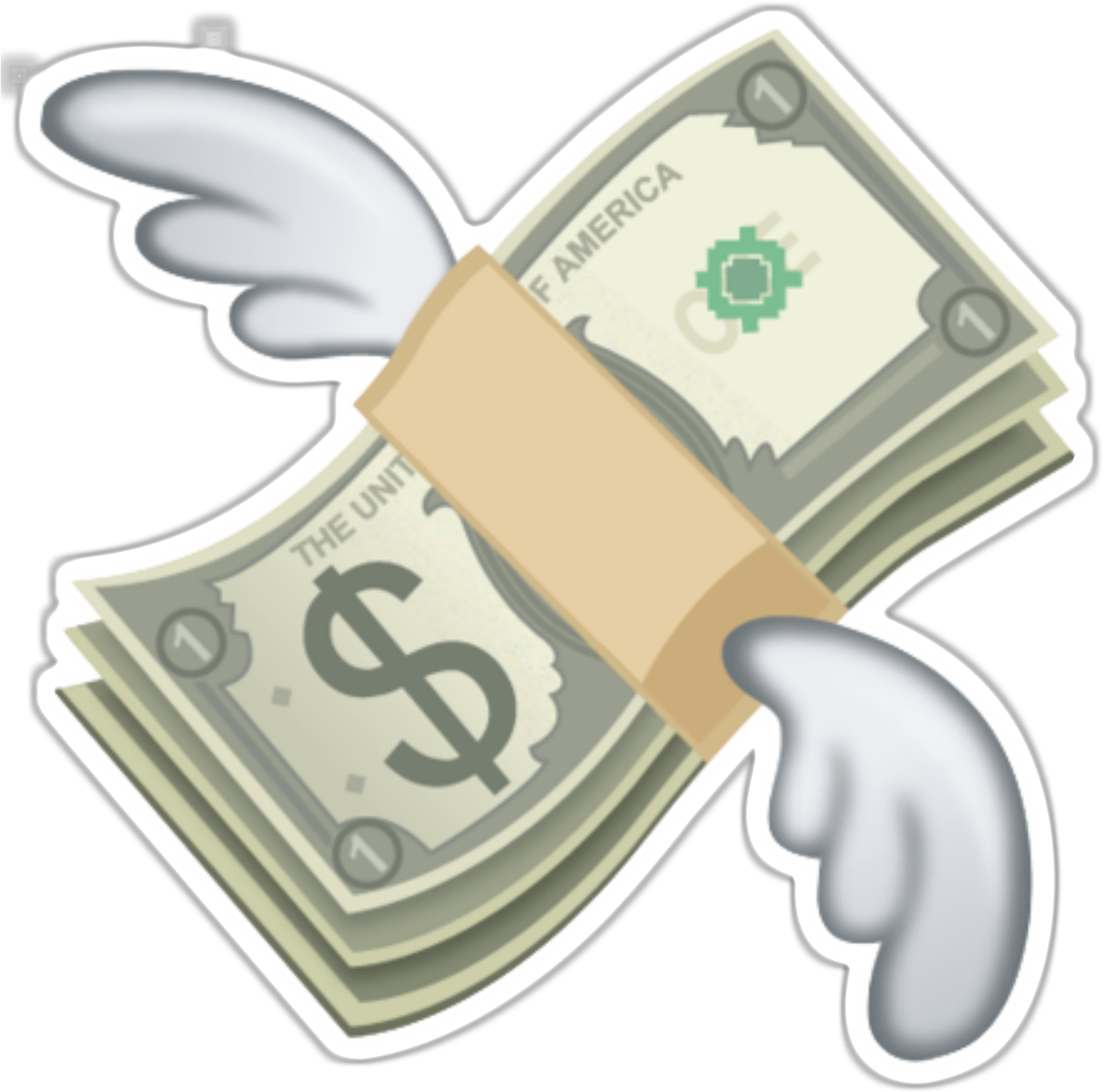 Money Emoji - Google Search - Money Flying Away Emoji (1502x1499)